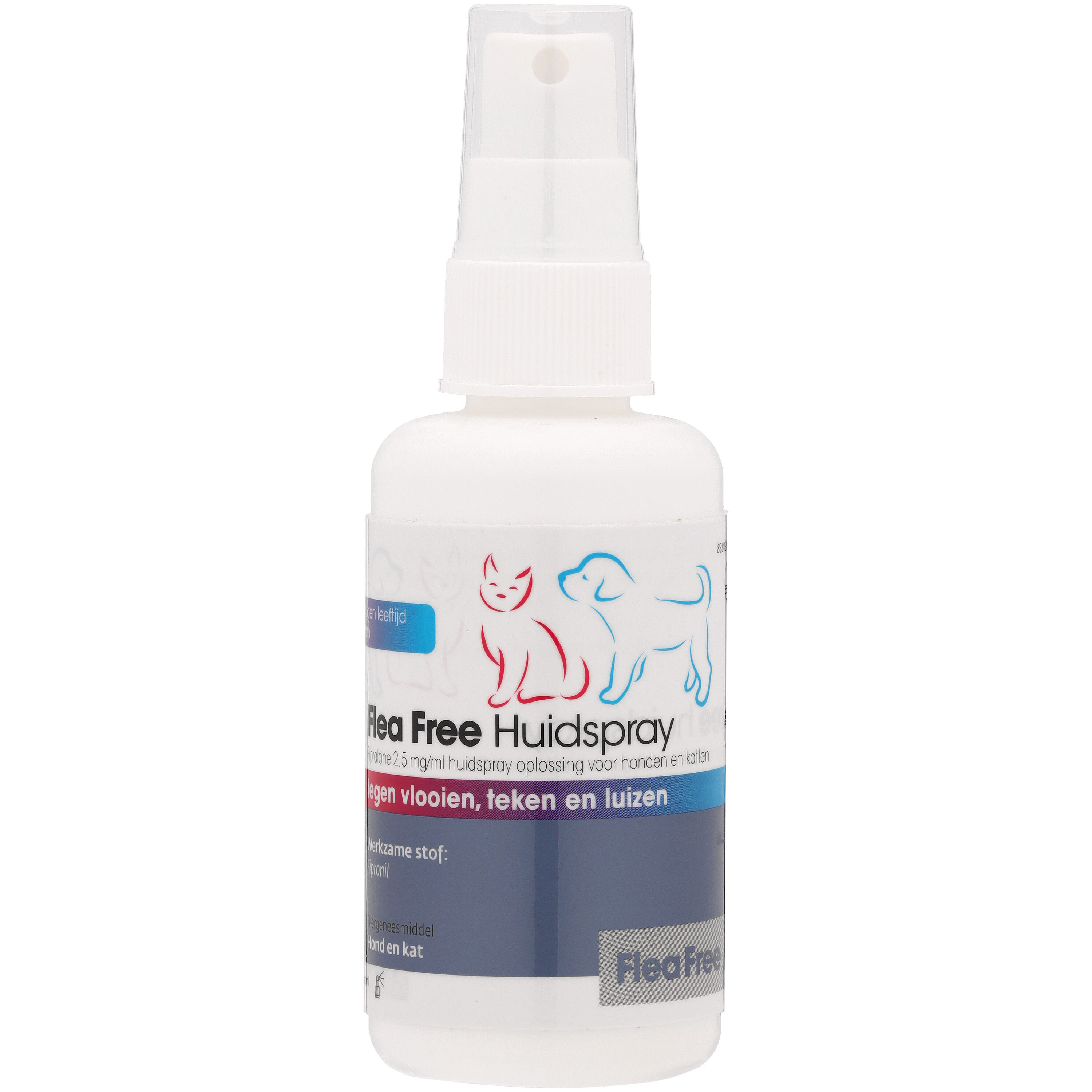 Flea Free Huidspray - Anti Vlooien en teken - Hond en Kat - 14.00 cm - 100.00 - 4.60 cm - 4.60 cm
