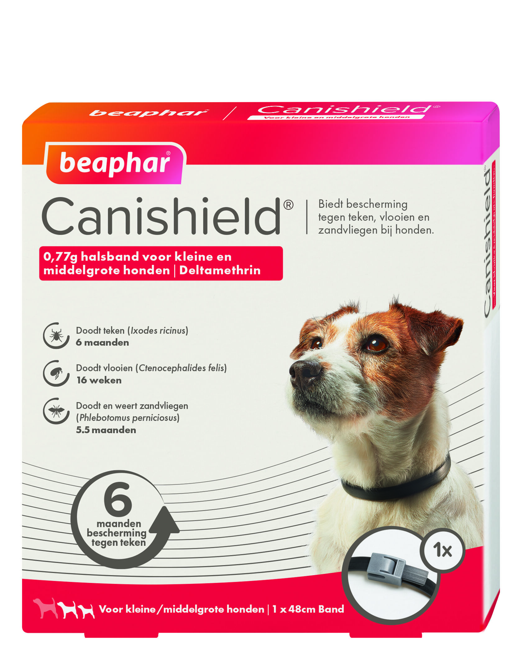 Beaphar Canishield - Anti Vlooien en Tekenband Hond - klein/middel Beaphar Canishield - Anti Vlooien en Tekenband Hond - klein/middel