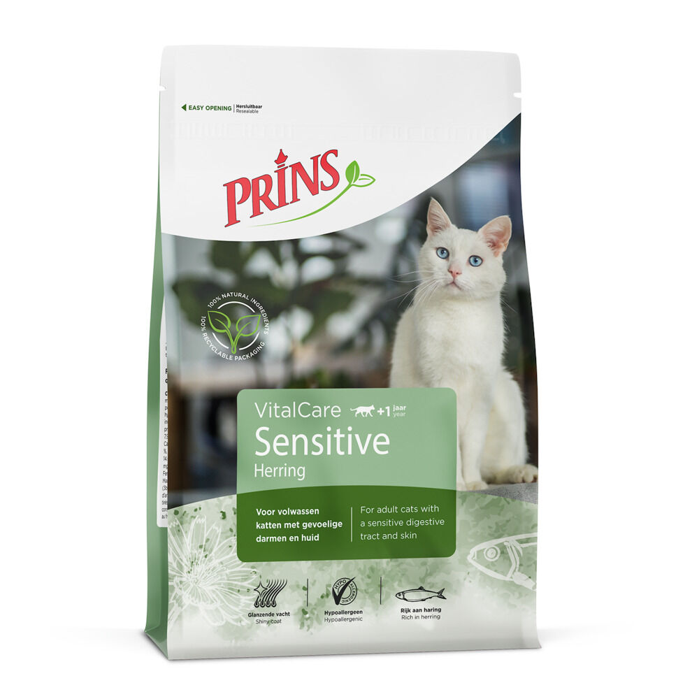 Prins VitalCare Sensitive Hypoallergic - Kattenvoer - 10 - vis Prins VitalCare Sensitive Hypoallergic - Kattenvoer - 10 - vis
