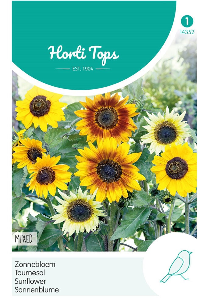 Hortitops Zonnebloem Gemengd - Bloemzaden Hortitops Zonnebloem Gemengd - Bloemzaden