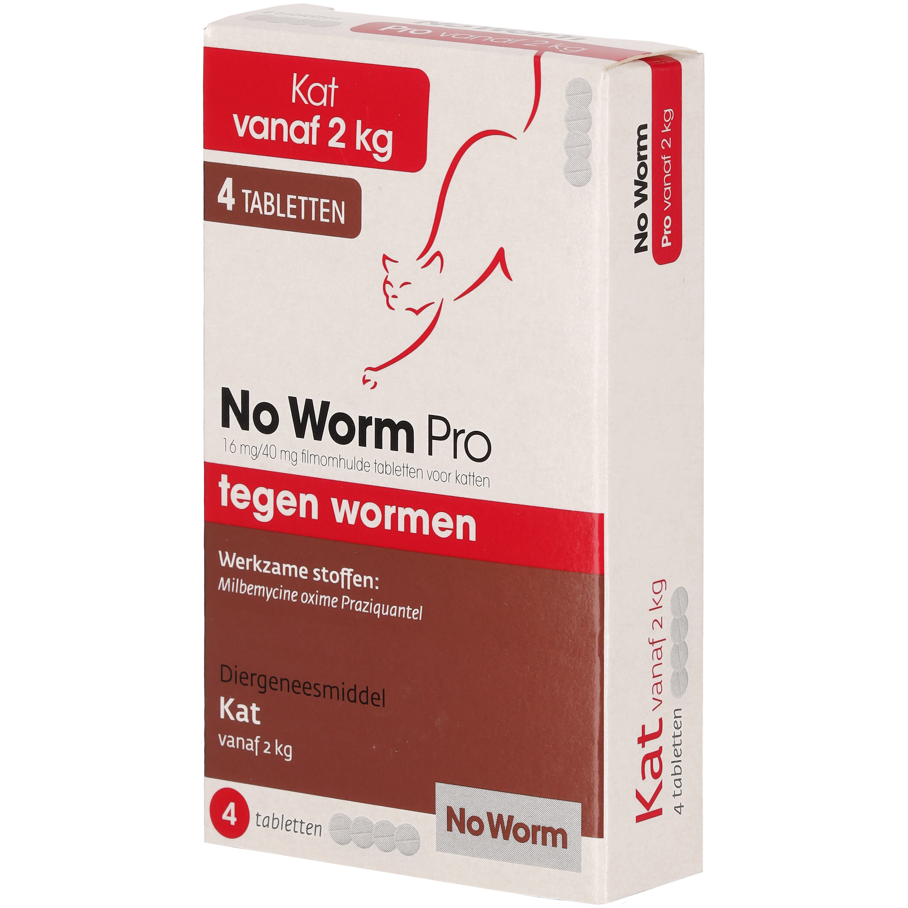 No Worm  Kat vanaf 2kg Tabletten - Wormenmiddel - 9.70 cm - 5.70 cm - 2.10 cm
