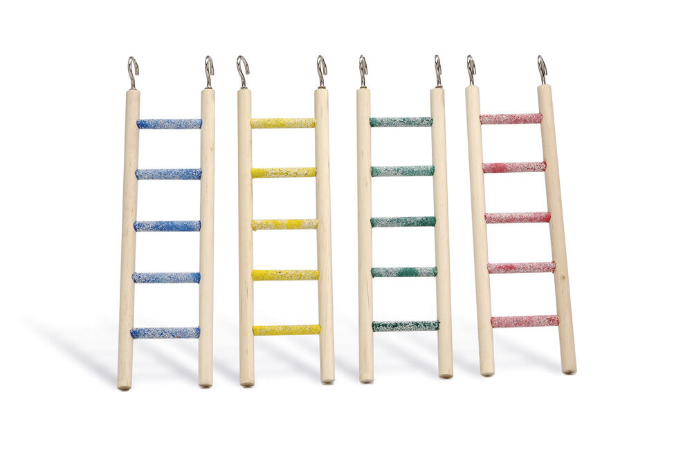 Beeztees Ladder 5 Treden - Vogelspeeltje - Bruin - 24x10x1 cm Beeztees Ladder 5 Treden - Vogelspeeltje - Bruin - 24x10x1 cm
