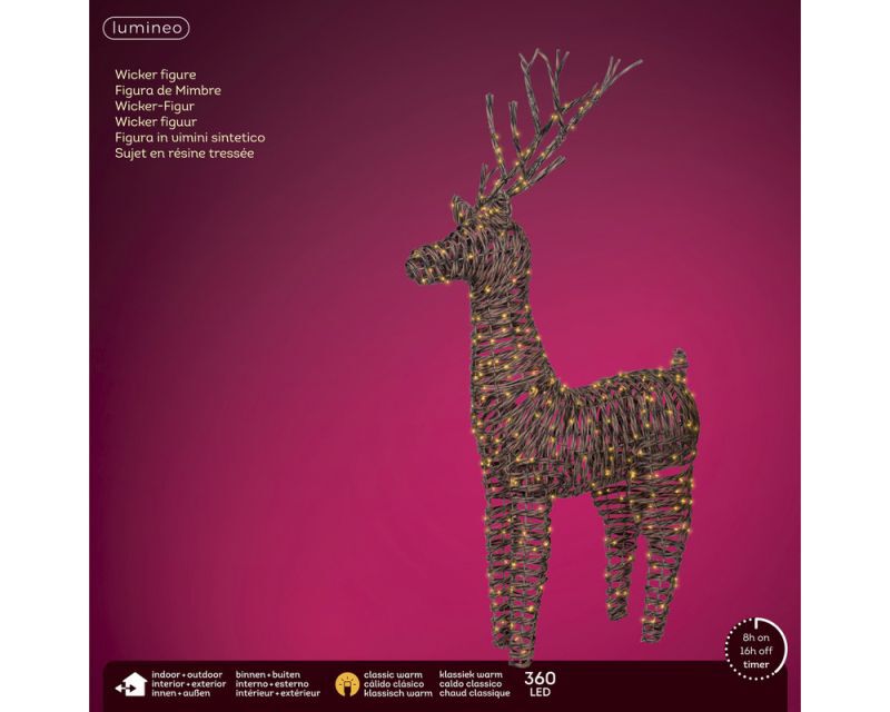 Lumineo Rendier - LED figuur - 360 - 104 cm