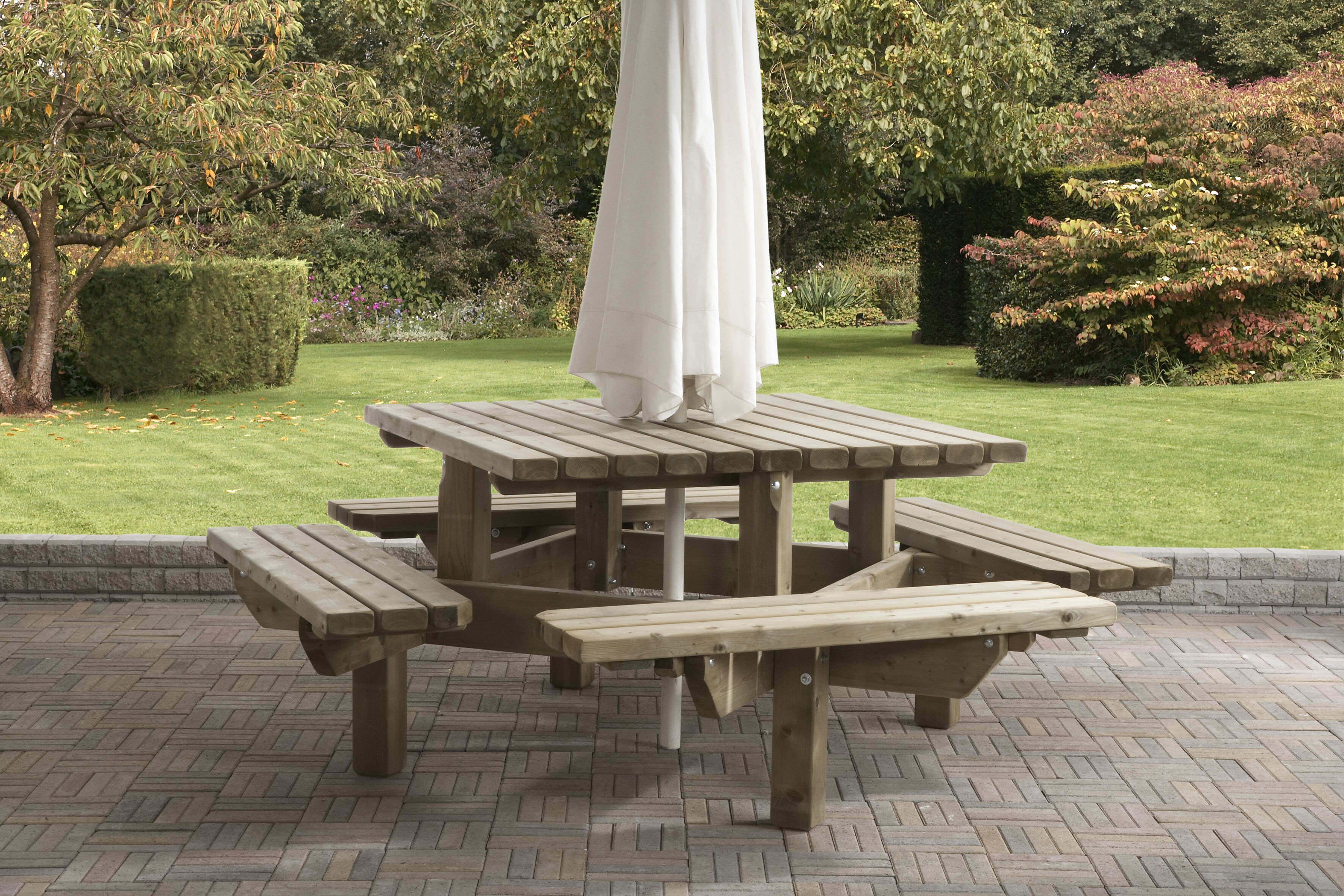 Talen   - Picknicktafel - 76x195x195 cm