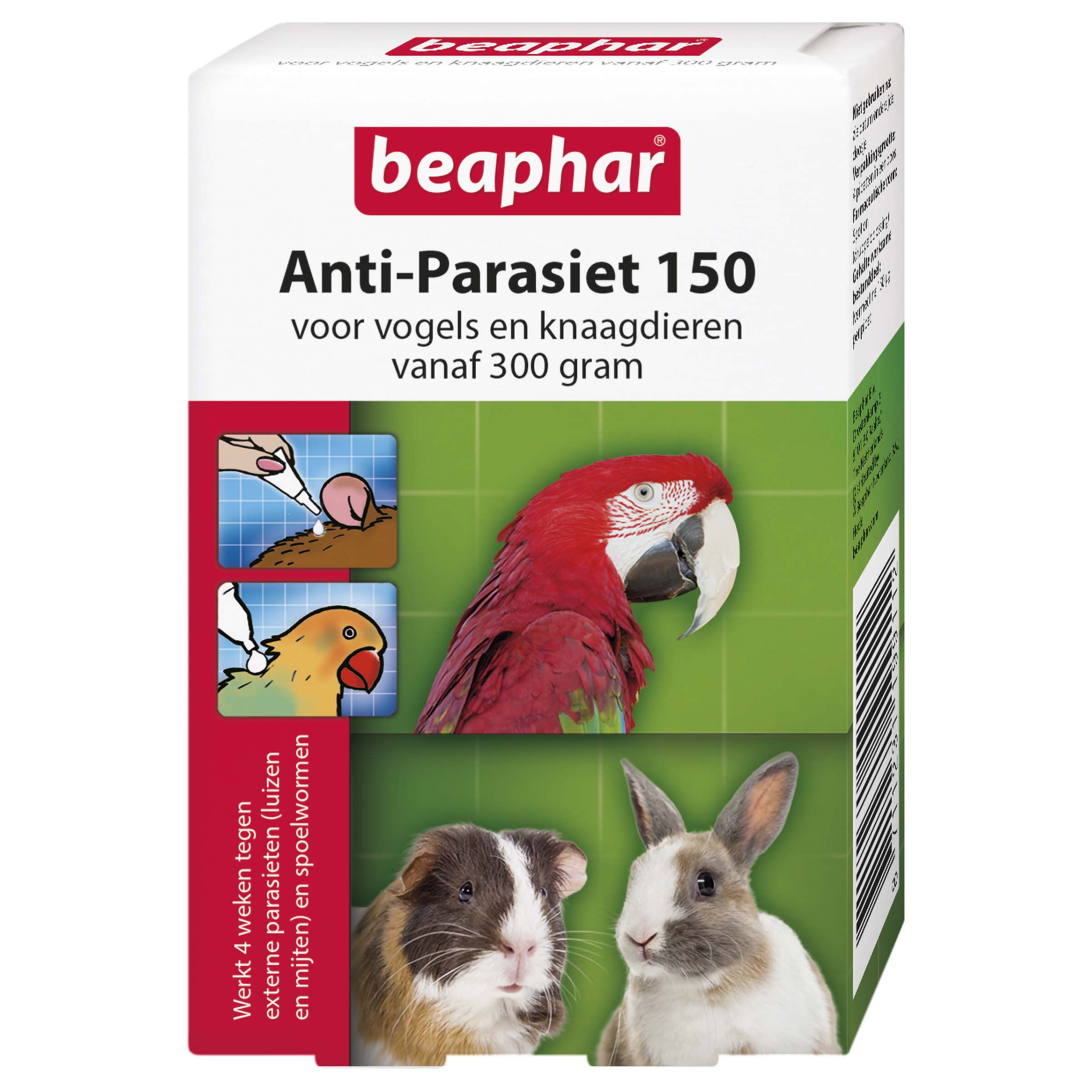 Beaphar Anti-parasiet 150 - Vogels, Konijnen en  Knaagdieren vanaf 300gr - Pipetten Beaphar Anti-parasiet 150 - Vogels, Konijnen en  Knaagdieren vanaf 300gr - Pipetten