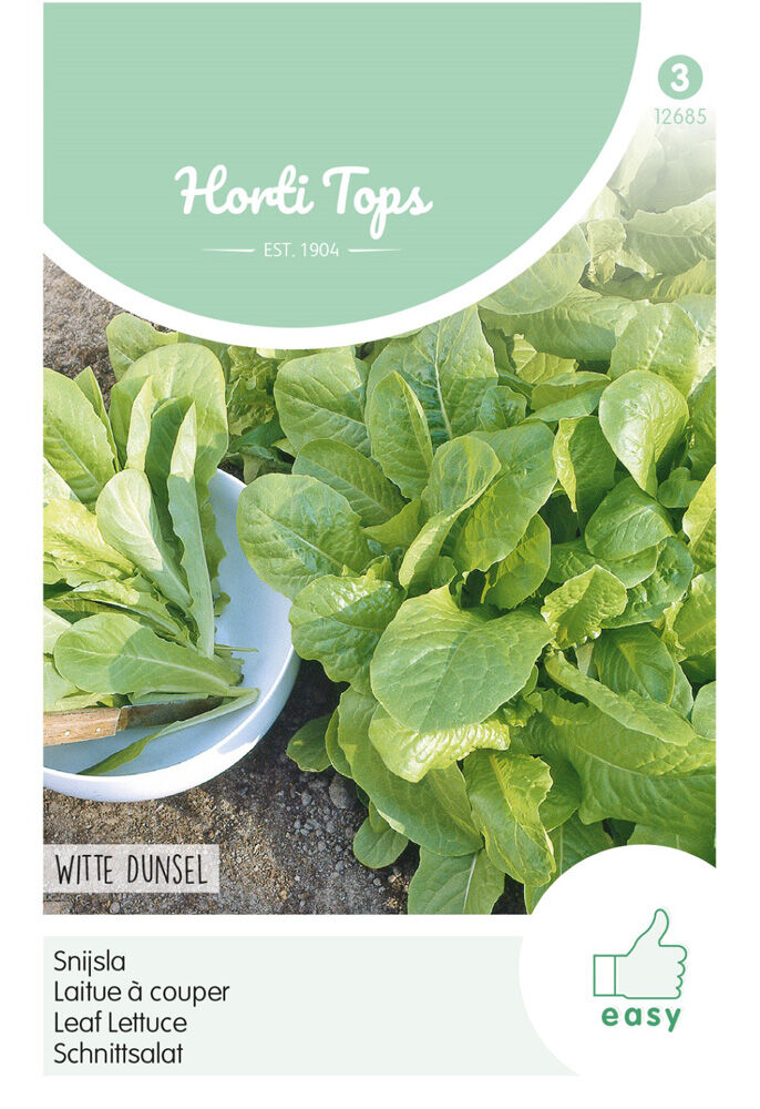 Hortitops Snijsla Lactuca sativa Witte Dunsel - Groentezaden Hortitops Snijsla Lactuca sativa Witte Dunsel - Groentezaden