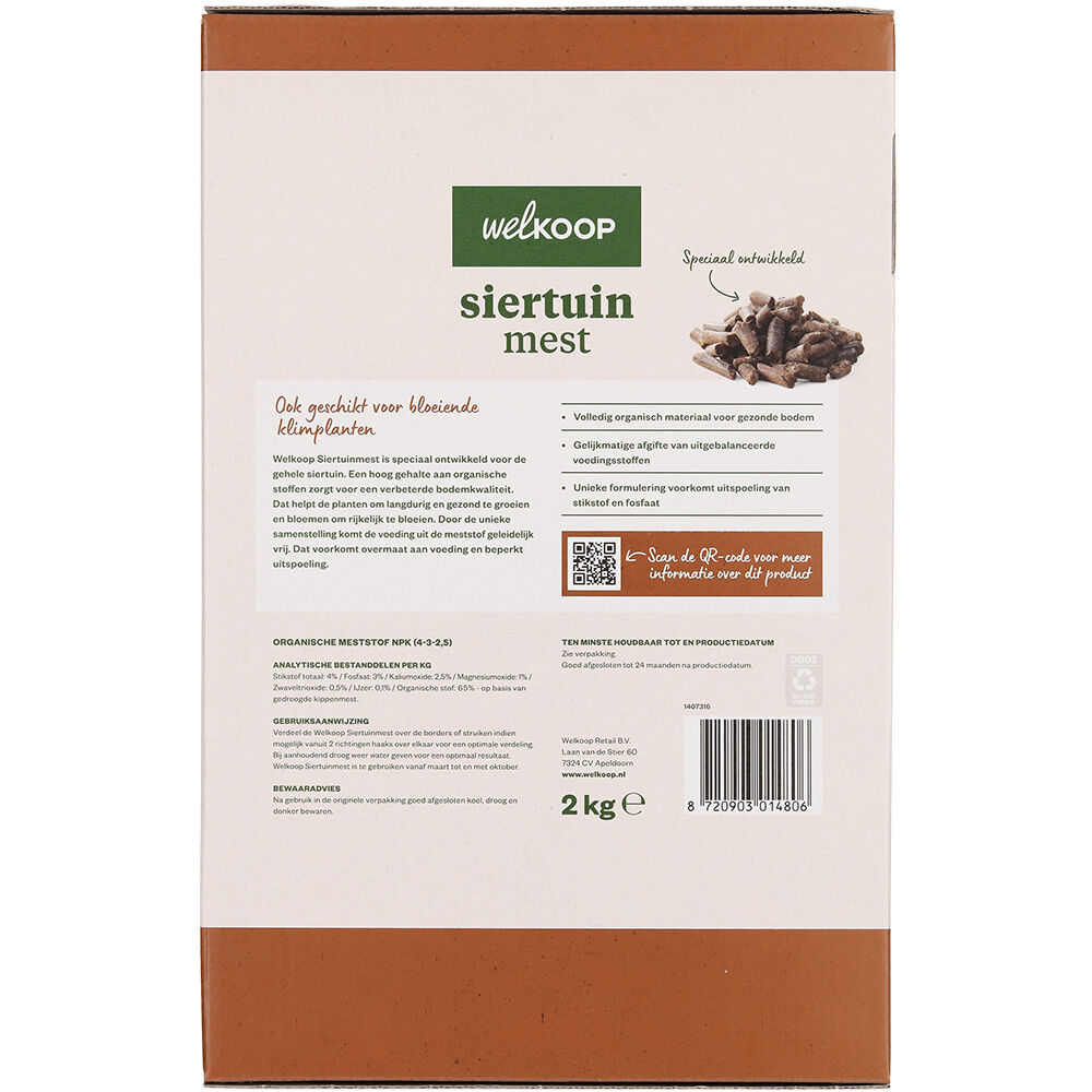Welkoop - Siertuinmest - 2 kg