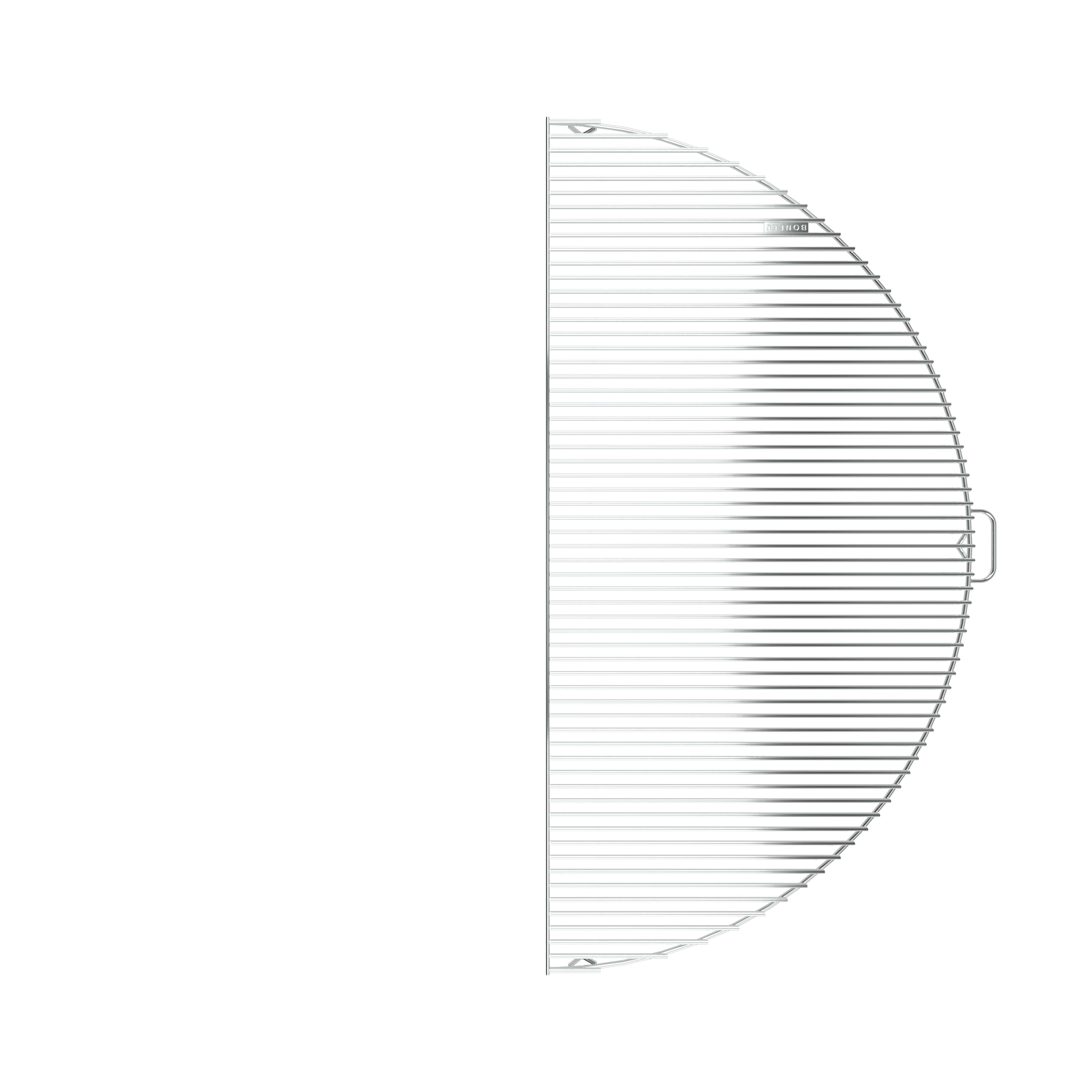 BonFeu Half - Grillrooster - Rond - 1.00 cm - 1.00 cm - Staal - 120.00 cm - 1.00 cm