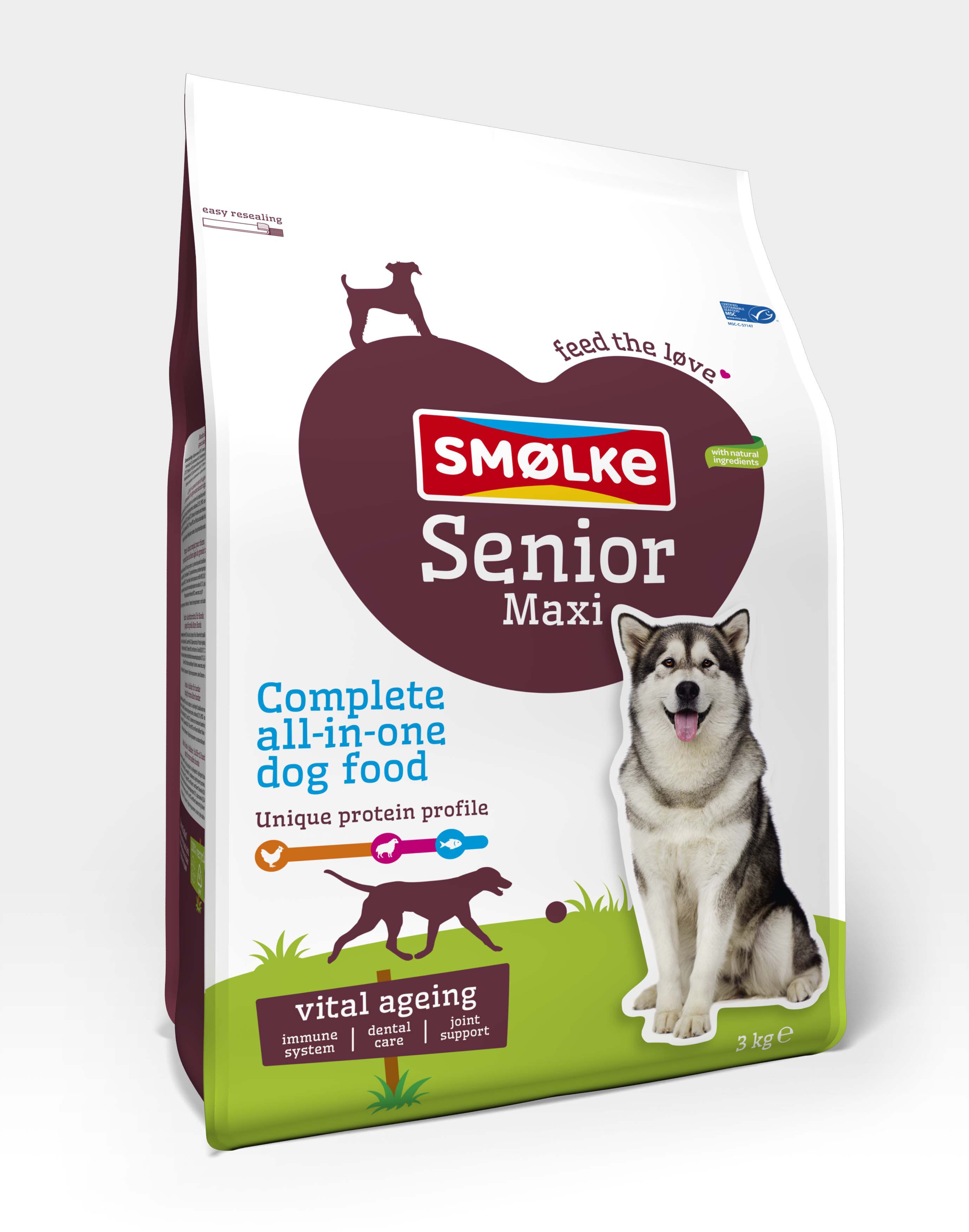 Smölke Senior Maxi - Hondenvoer - Kip - Lam - 12 kg