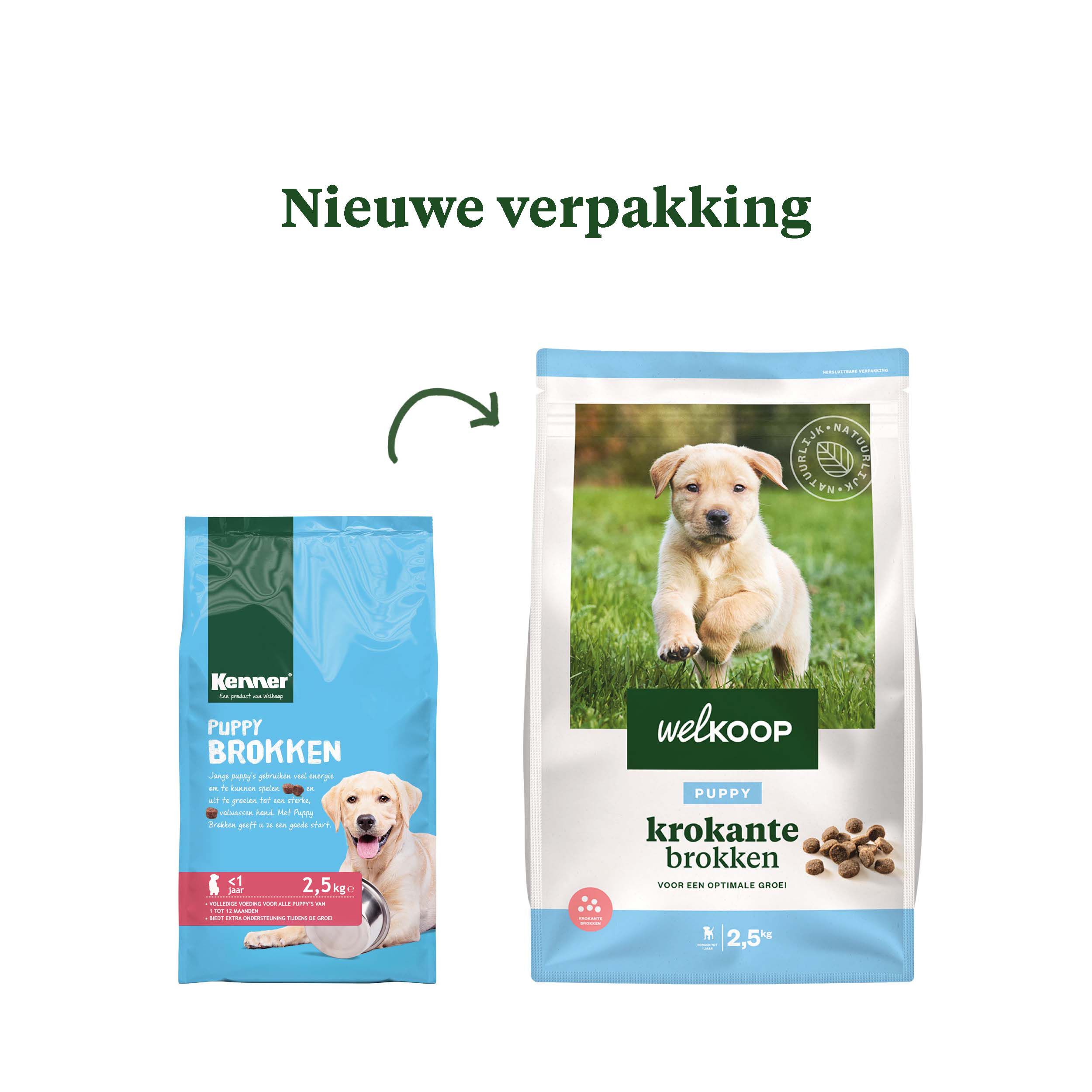 Welkoop Puppy Krokante brokken - Hondenvoer - 2.5 - gevogelte