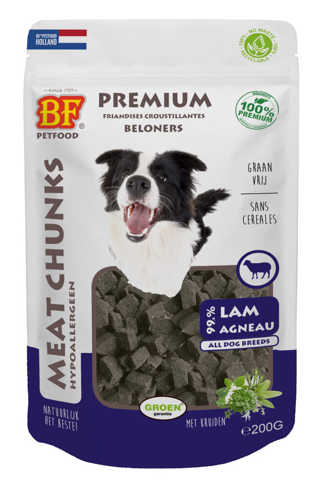 BF Petfood Meat Chunks - Hondensnack - 100 - rund BF Petfood Meat Chunks - Hondensnack - 100 - rund