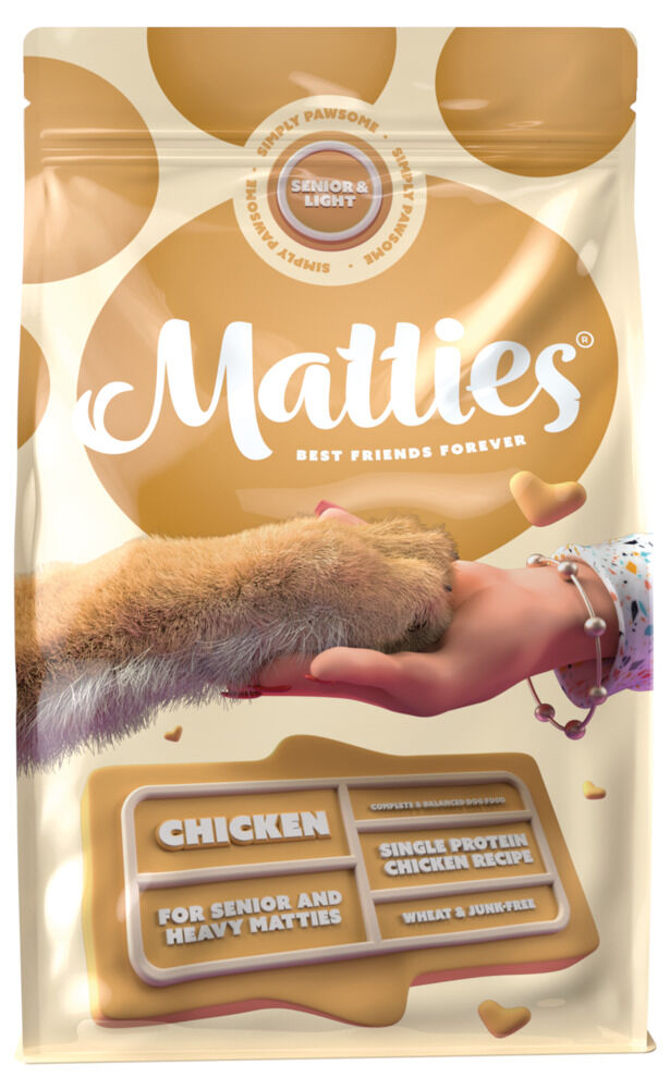 Matties Senior & Light - Hondenvoer - Kip - 3 kg