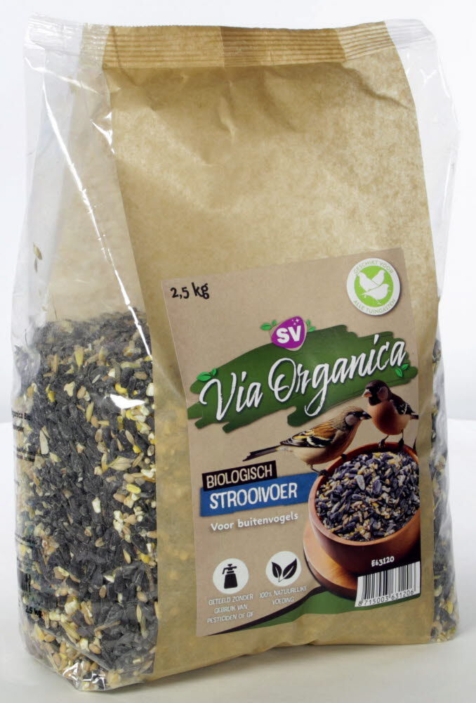 Via Organica - Biologisch Strooivoer - Onkruidvrij- Tuinvogelvoer Via Organica - Biologisch Strooivoer - Onkruidvrij- Tuinvogelvoer