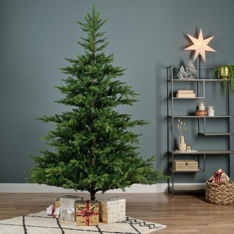 Everlands Grandis Fir - Kunstkerstboom - 210 cm - Groen