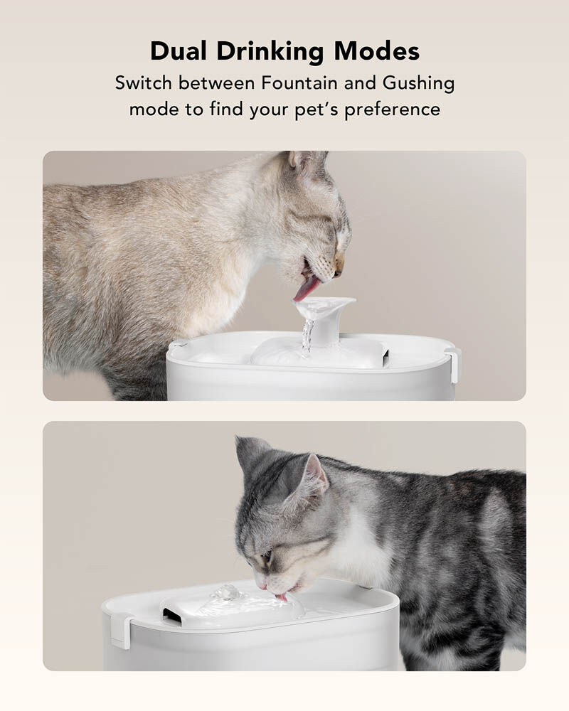 Petlibro - Automatische Drinkfontein Kat - 2.5 l - Wit - 1x23.3x1 cm