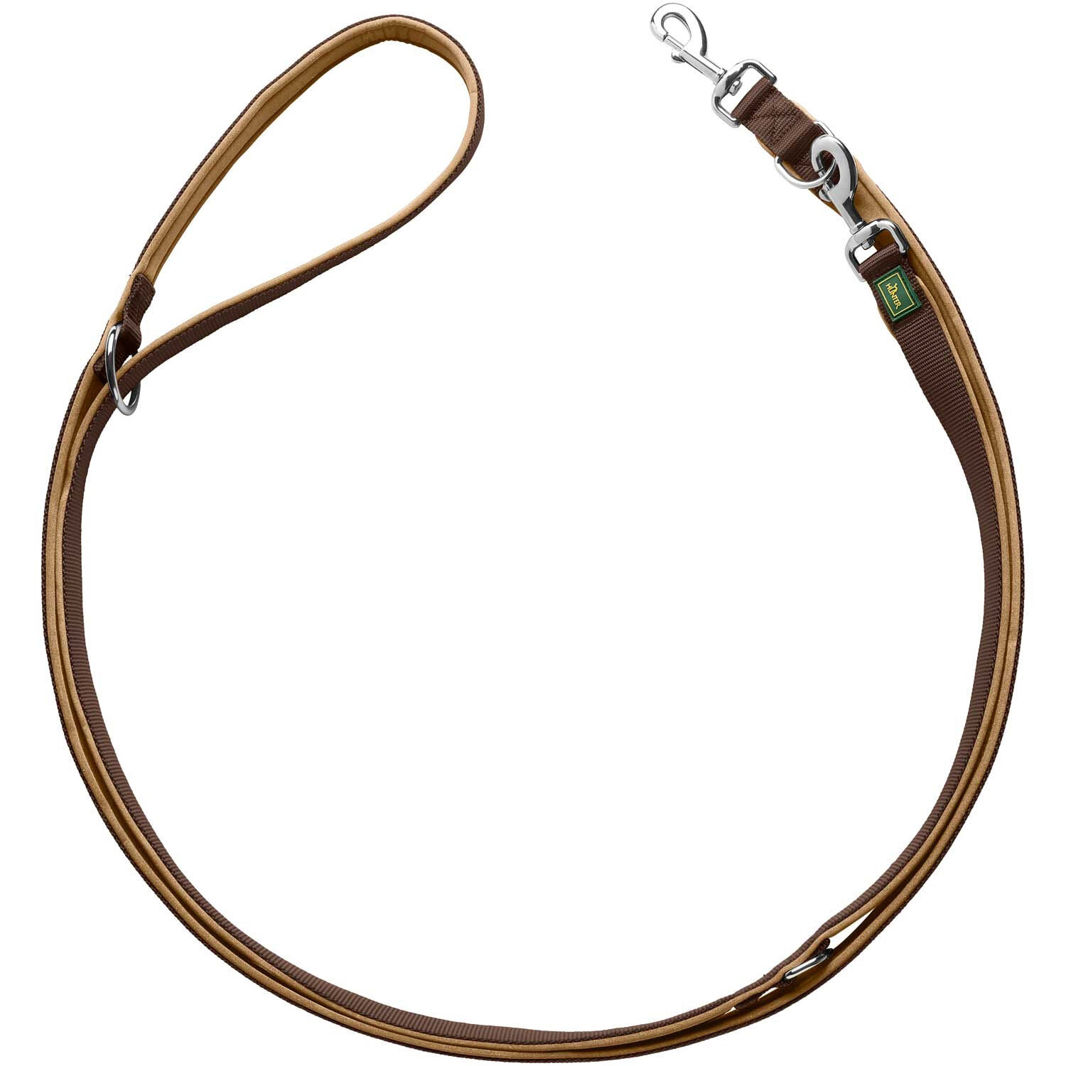 Hunter Vario Plus lijn - Hondenriem - Bruin - 200 cm