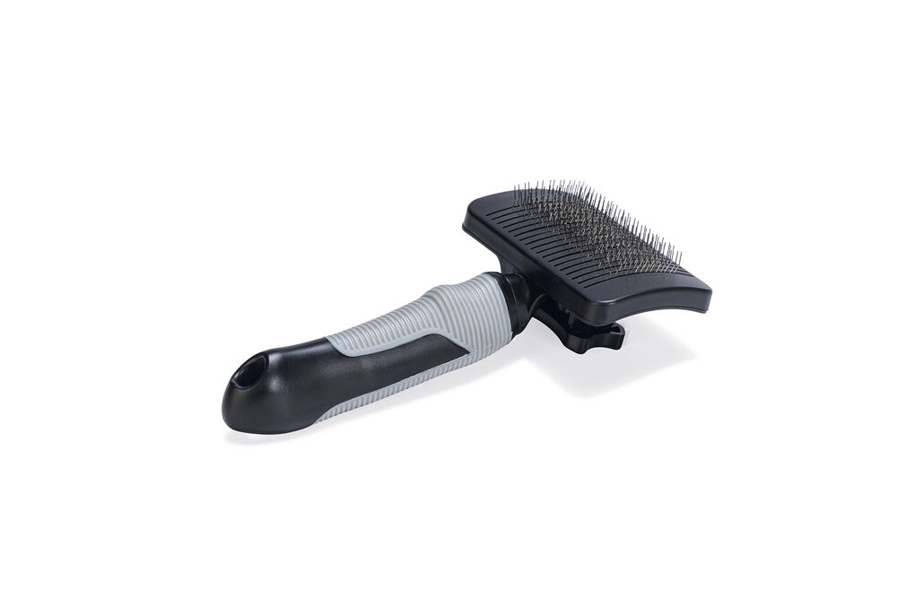 Beeztees - Zelfreinigende slicker hondenborstel - 1.00 cm - null - 18.00 cm - 1.00 cm