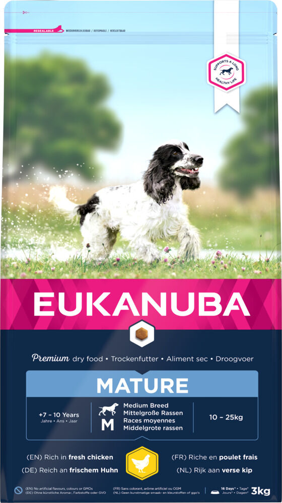Eukanuba Thriving Mature Medium - Hondenvoer - Kip - 3 kg