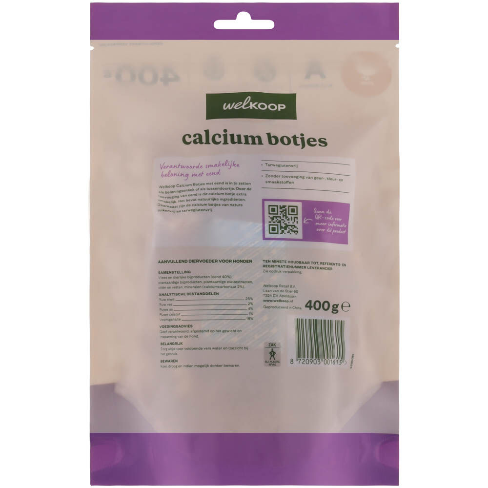 Welkoop - Calcium Botjes - 400 - eend