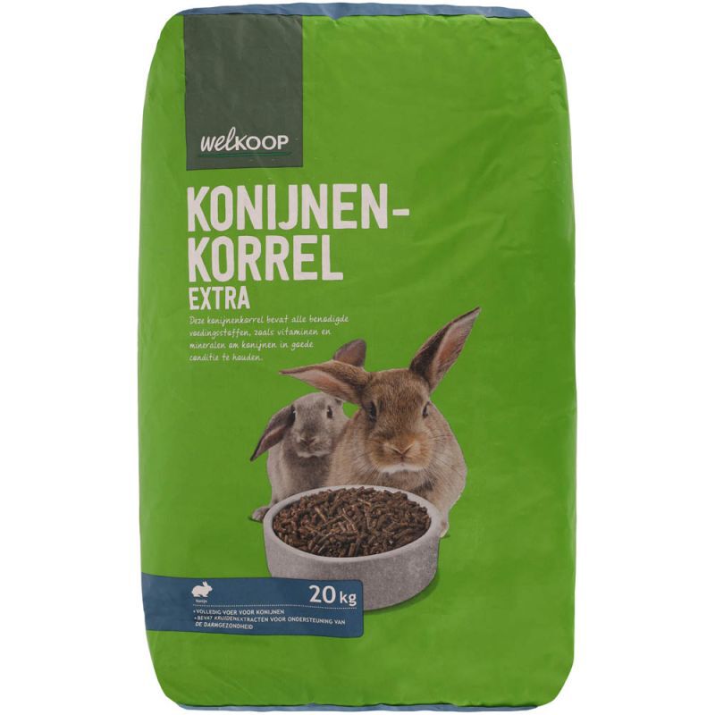 Welkoop Konijnenkorrel Extra - Konijnenvoer - 20 Welkoop Konijnenkorrel Extra - Konijnenvoer - 20