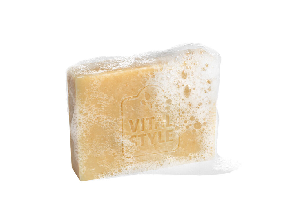 VITALstyle Shampoobar Orange & Scrub - Paardenshampoo - 11.00 cm - 180.00 - Oranje - 8.00 cm - 2.50 cm
