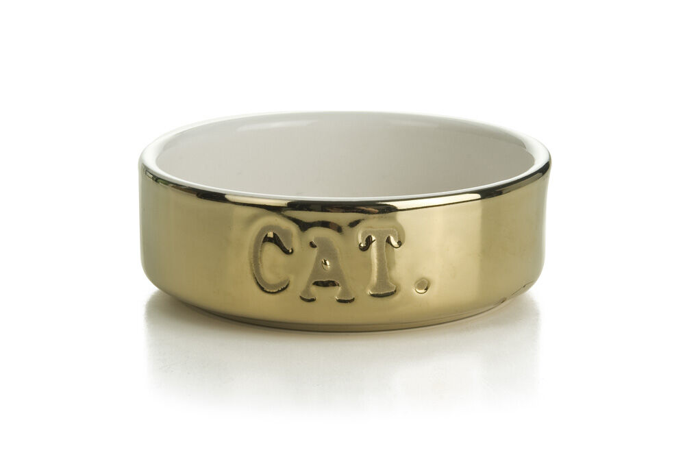 Beeztees Cat Gold - Voer of drinkbak Beeztees Cat Gold - Voer of drinkbak