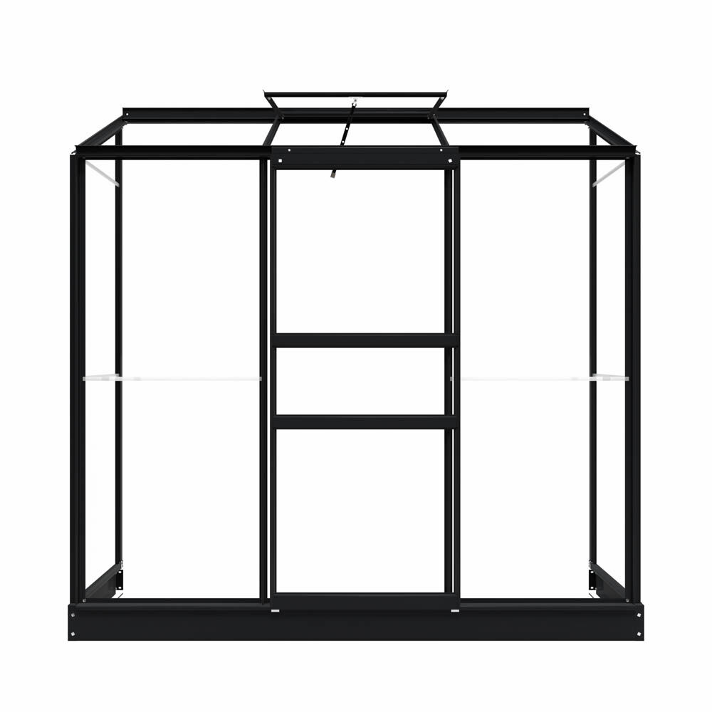 Royal Well Emma II - Muurkas - 194.00 cm - Zwart - Veiligheidsglas - 194.00 cm - 69.00 cm