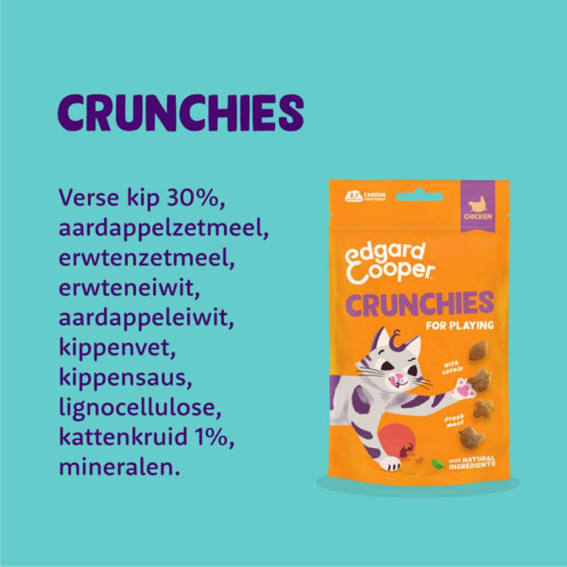Edgard & Cooper Crunchies - Kattensnack - 50 - kip