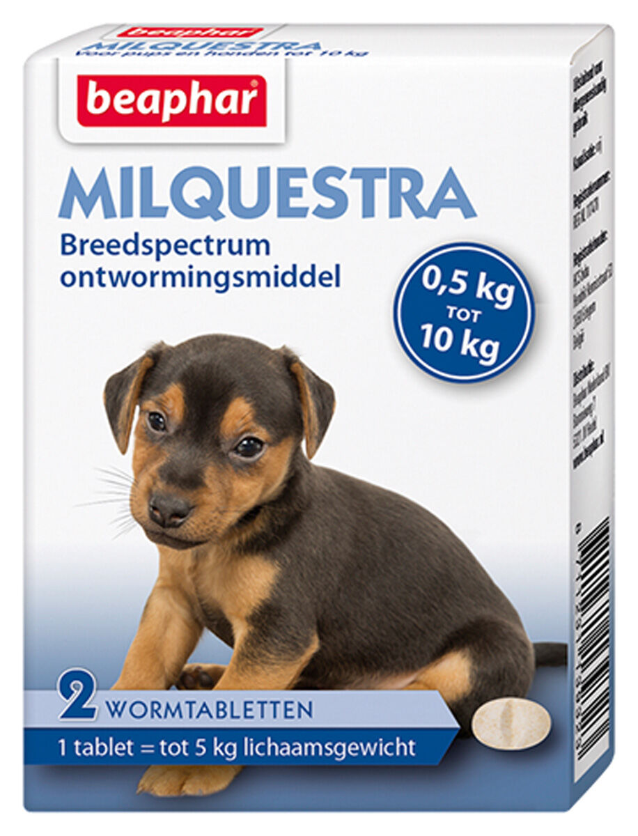 Beaphar Milquestra Pup 0,5-10kg - Wormenmiddel