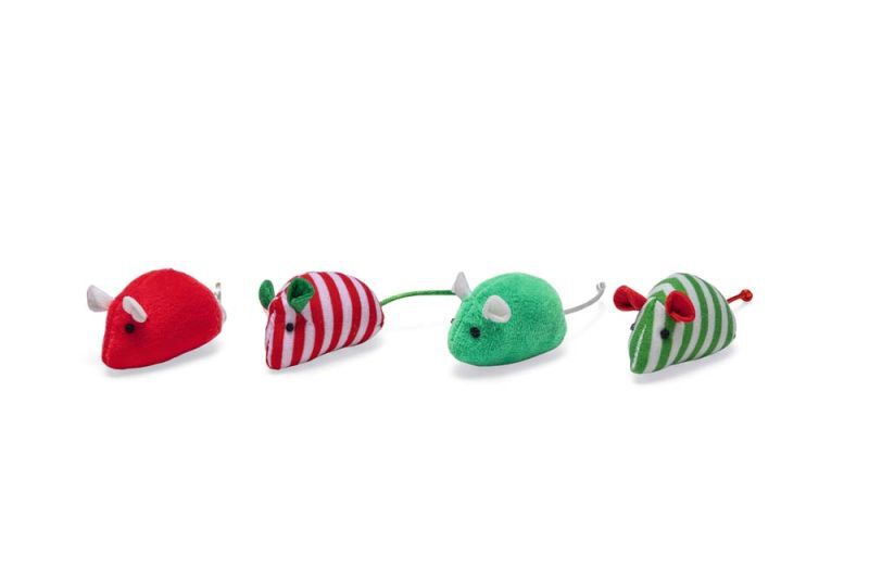 Beeztees Kerstmuizen - Kattenspeeltje