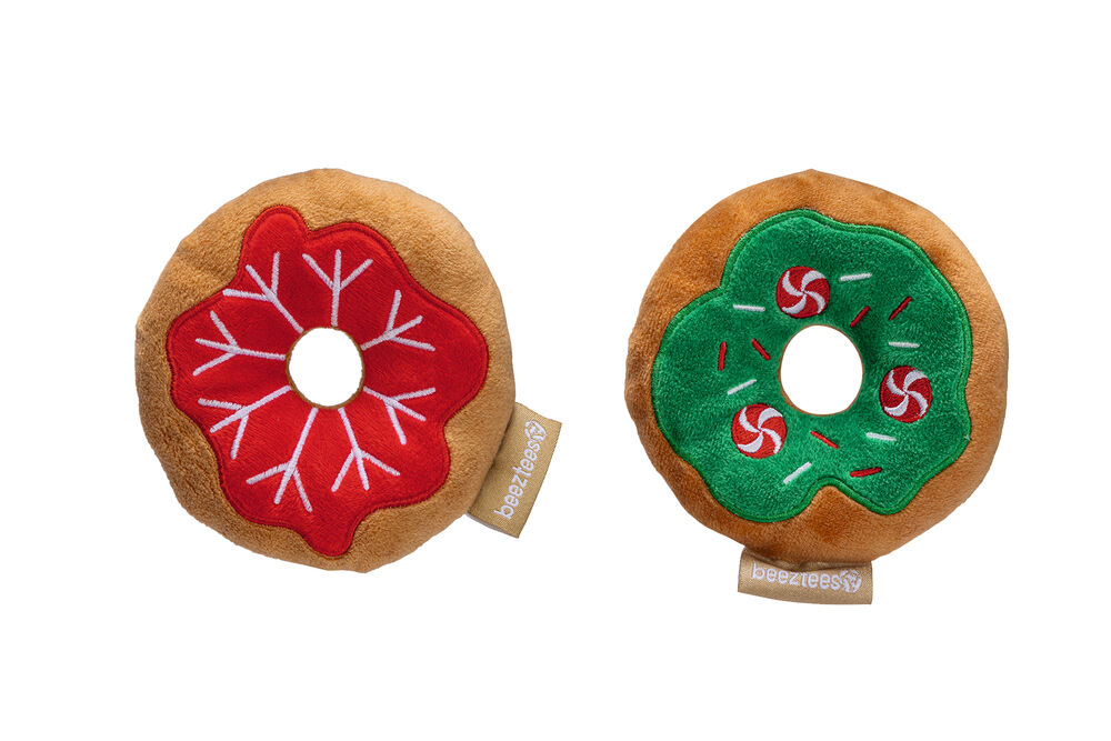 Beeztees Kerst Donut Knuffel - Hondenspeelgoed Beeztees Kerst Donut Knuffel - Hondenspeelgoed