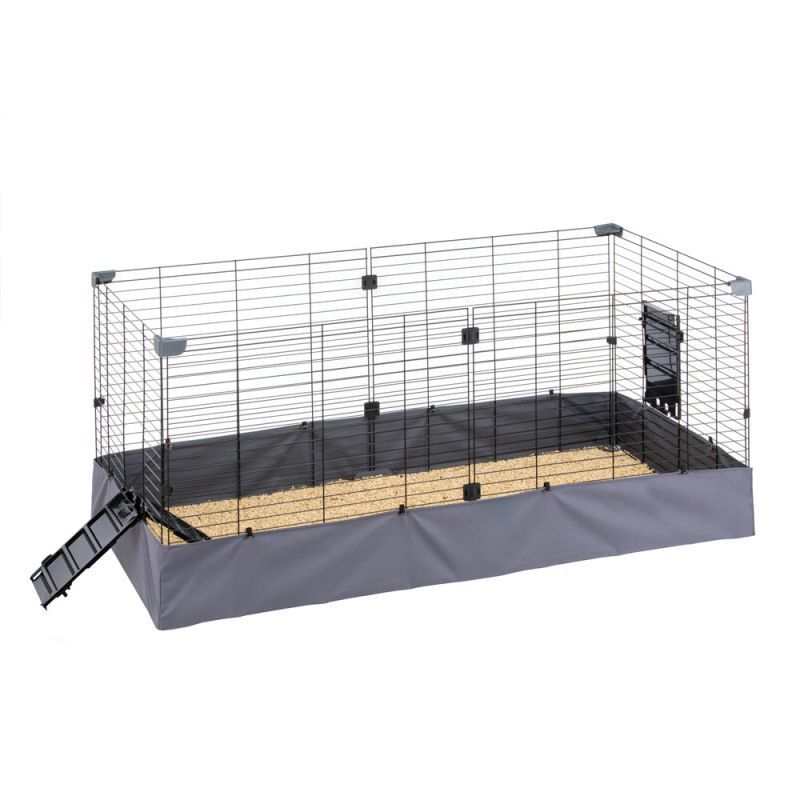 Ferplast Hub 02 - Caviakooi - Grijs - 59.5x140x71 cm Ferplast Hub 02 - Caviakooi - Grijs - 59.5x140x71 cm