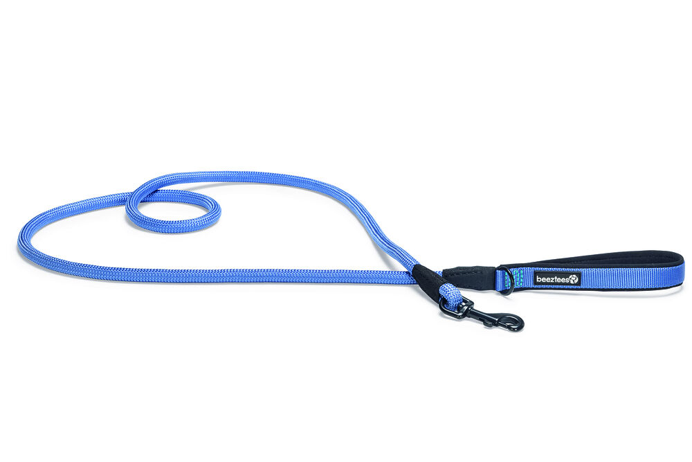 Beeztees Premium Parinca - Hondenriem - 1.00 cm - Blauw - 12 mm - 12.00 cm - Large - 180.00 cm - 180.00 cm