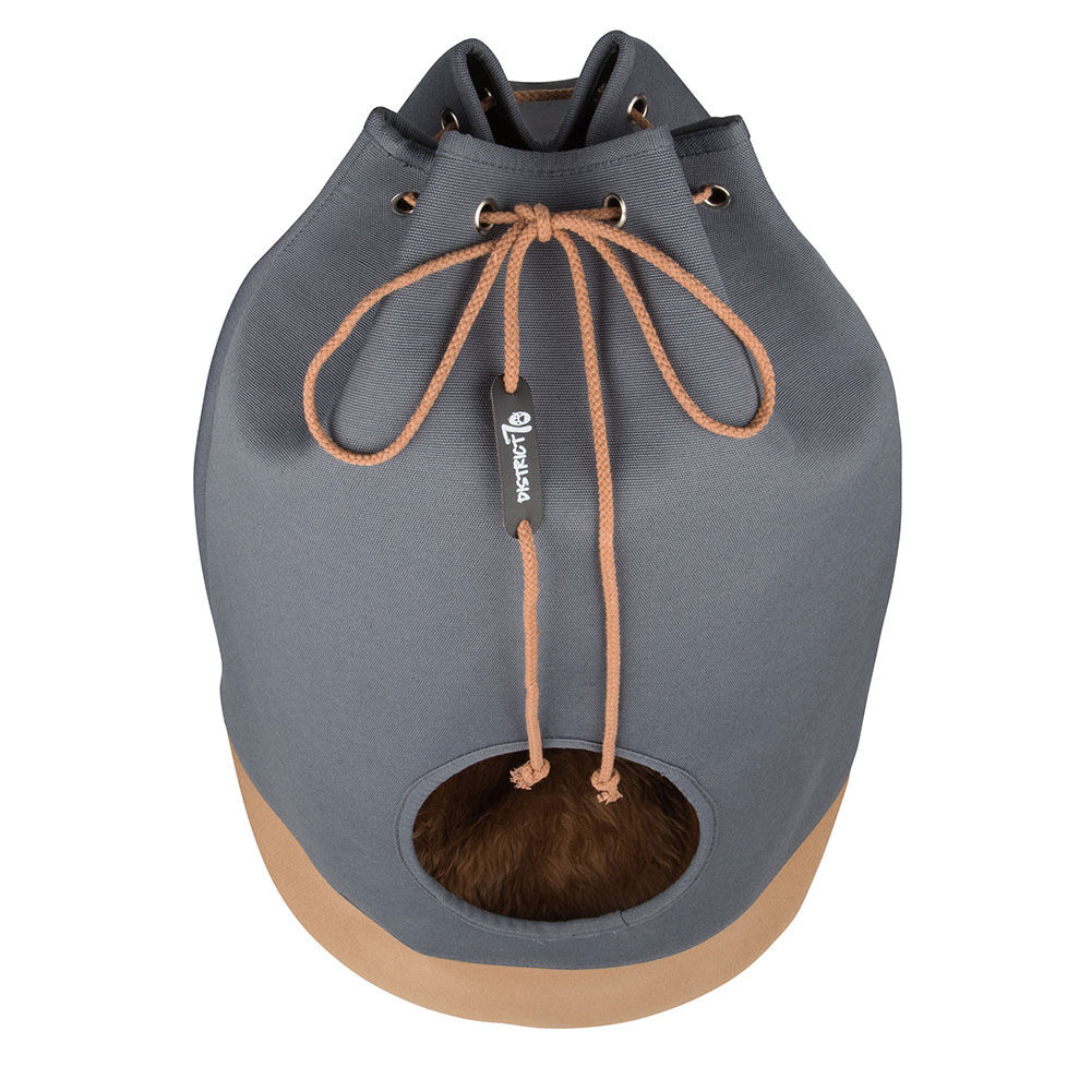 District 70 Kattenhuis - Kattenmand - 60.00 cm - Grijs/Coganc - 45.00 cm - 45.00 cm