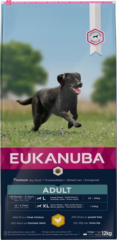 Eukanuba Active Adult Large - Hondenvoer - Kip - 12 kg