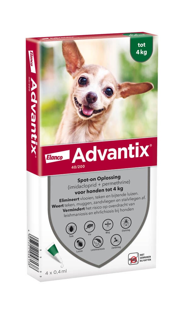 Advantix Spot-on 400 Pipet - Anti Vlooien en teken - Hond