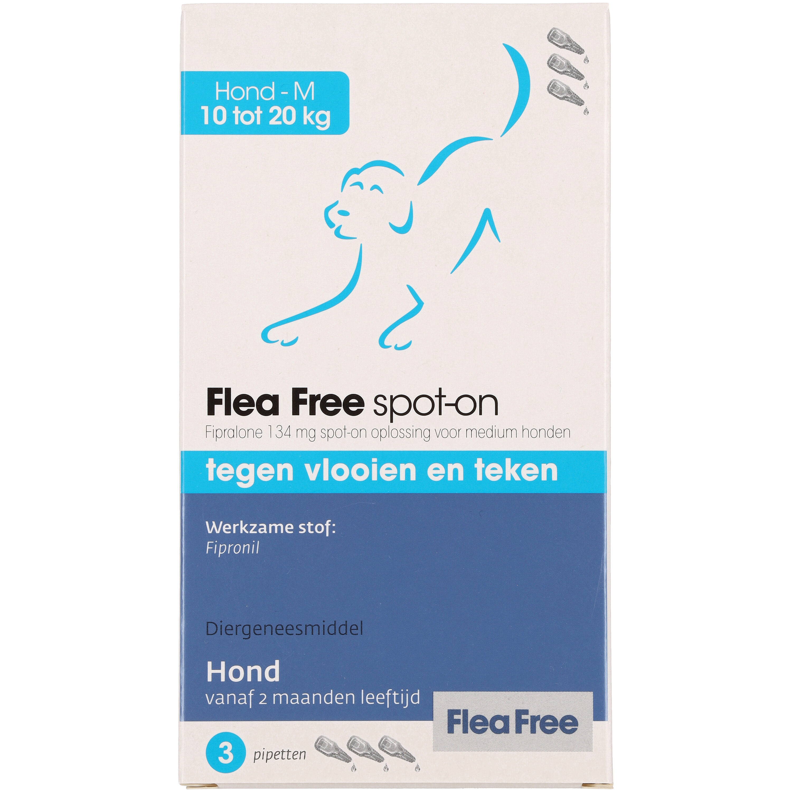 Flea Free Spot On - Pipetten - Anti Vlooien en teken Hond - XL Flea Free Spot On - Pipetten - Anti Vlooien en teken Hond - XL