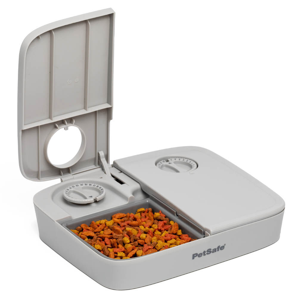 Petsafe - Automatische voerbak voor 2 maaltijden - 6.70 cm - Grijs - 21.80 cm - 25.50 cm