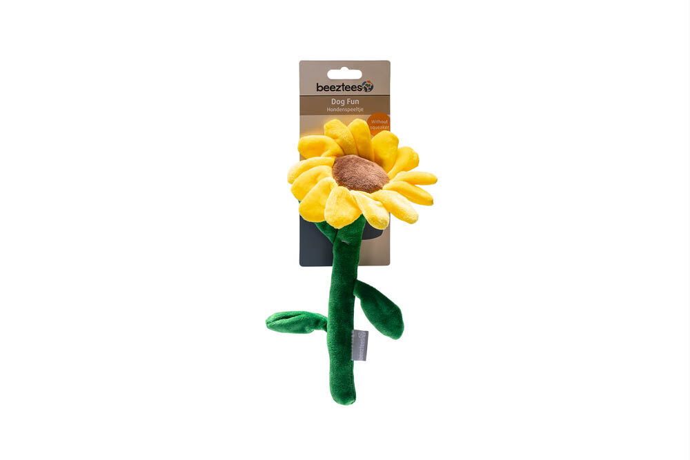 Beeztees Zonnebloem Sunny - Knuffel - Hondenspeelgoed - 1.00 cm - Geel - 1.00 cm - 1.00 cm