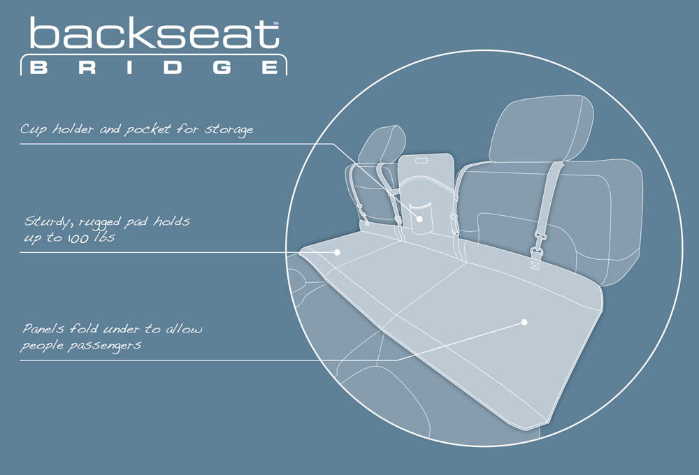 Kurgo - Achterbankbrug - zwart