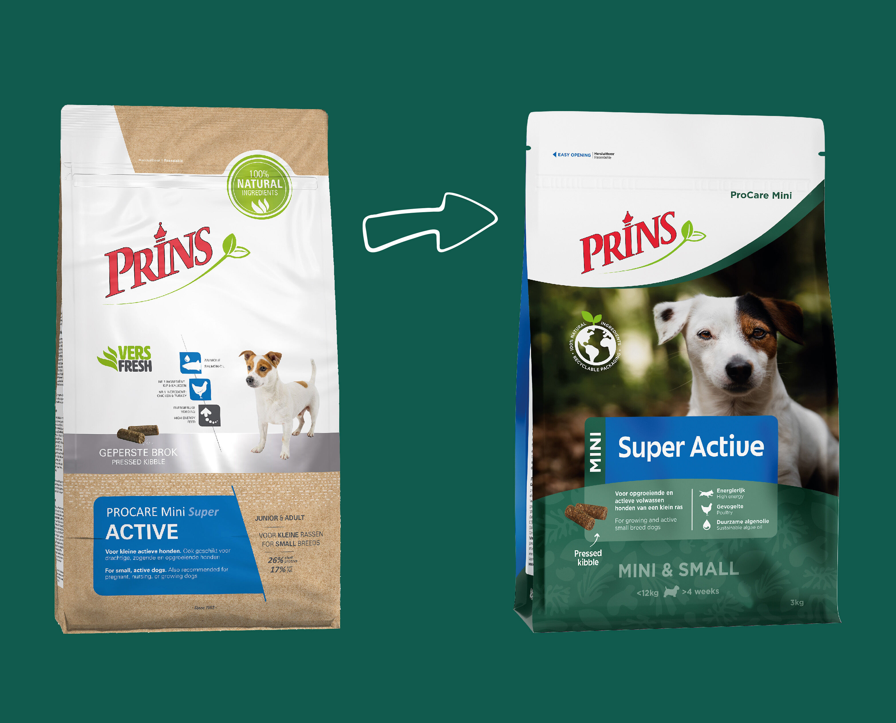 Prins ProCare Mini Super Active - Hondenvoer - 3.00 - gevogelte