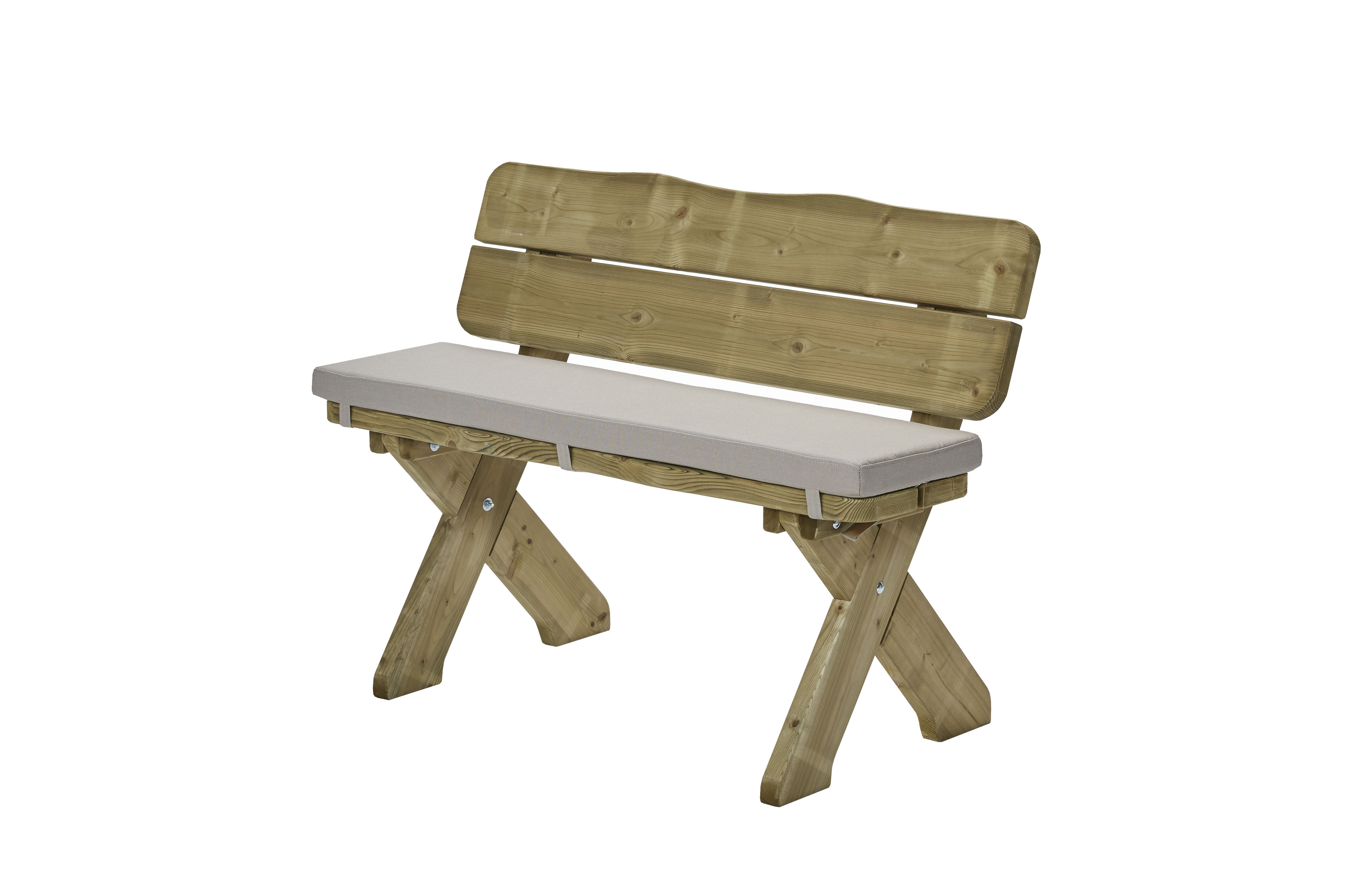 Talen Buitenmeubelen - Bankkussen tbv Weidebank 120cm - Taupe