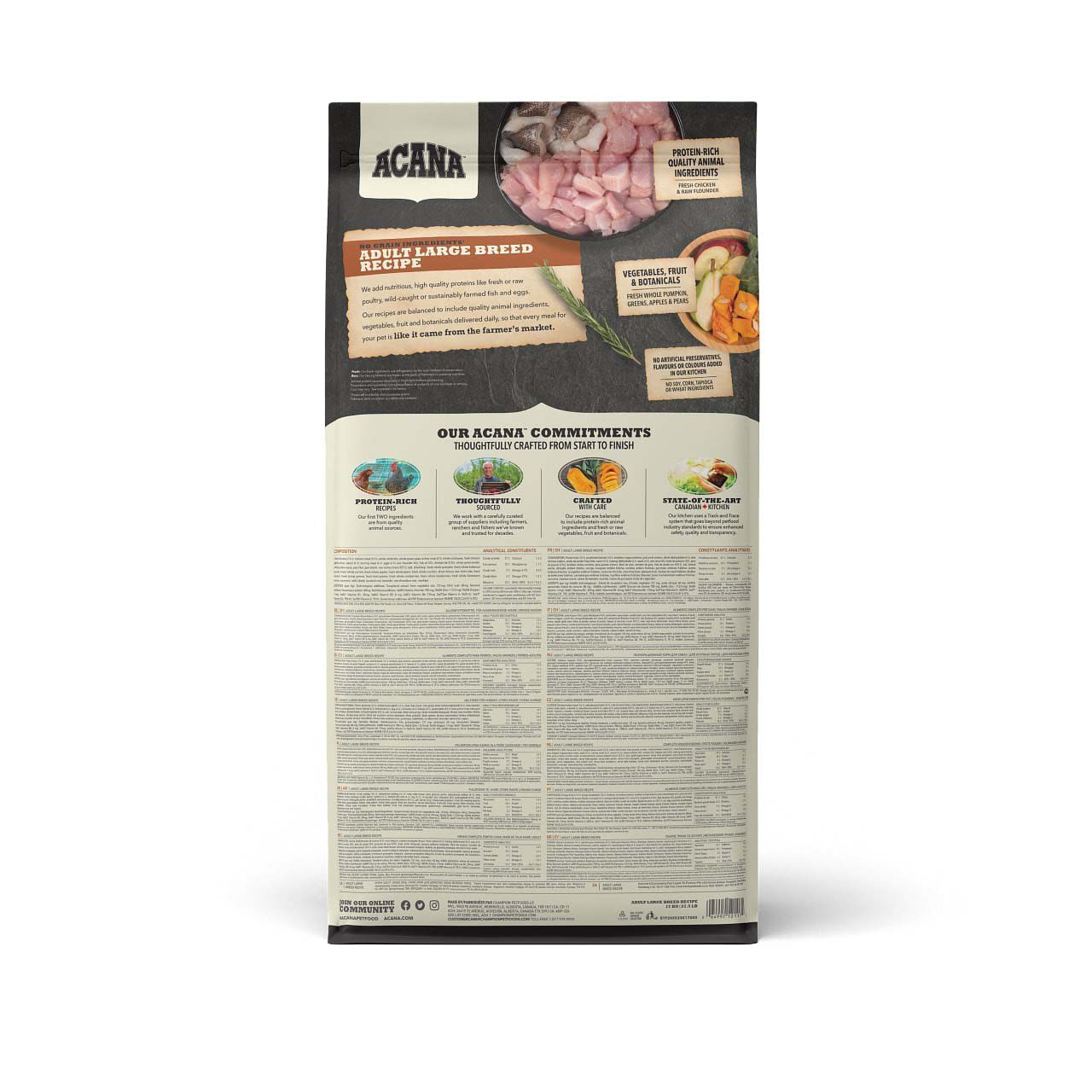 Acana Dog recipe Adult Large - Hondenvoer - Gevogelte - 17 kg