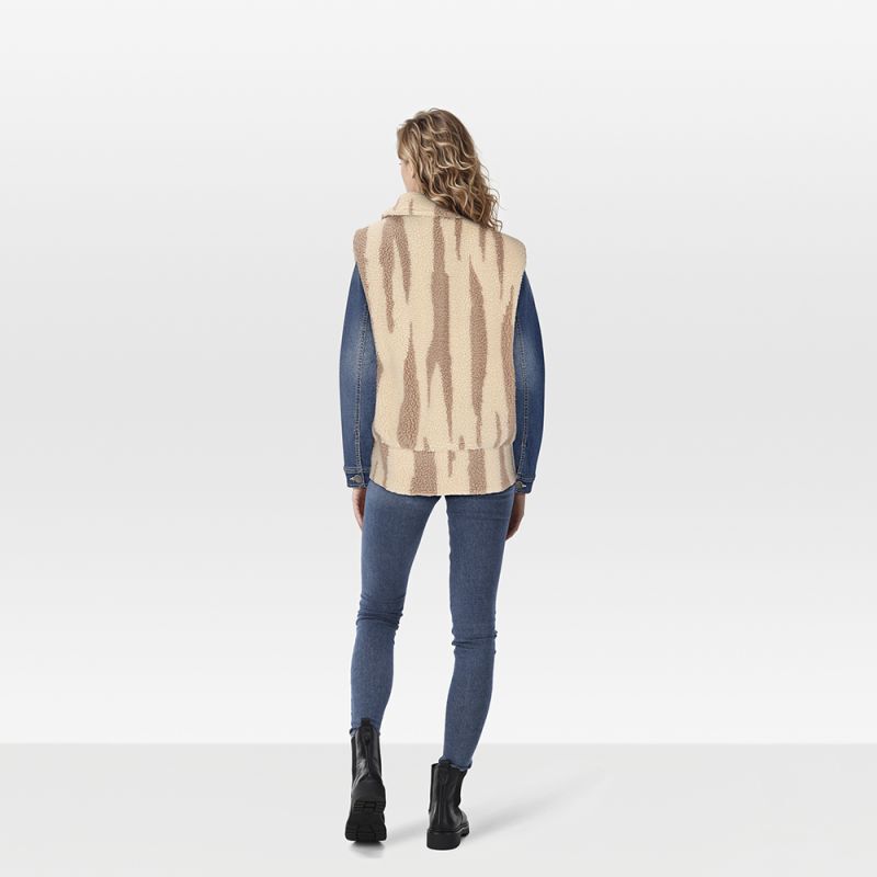Veleste Jacky - Gilet - 36 - Geel