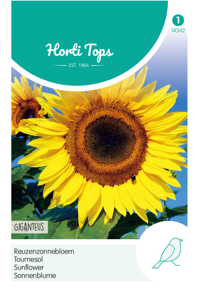 Hortitops - Reuzenzonnebloem Giganteus - Bloemzaden Hortitops - Reuzenzonnebloem Giganteus - Bloemzaden