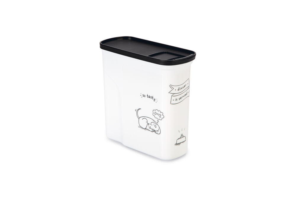 Curver Dis - Hond - Voercontainer - 2.00 l - 20.00 cm - Wit Grijs - 9.00 cm - 21.00 cm