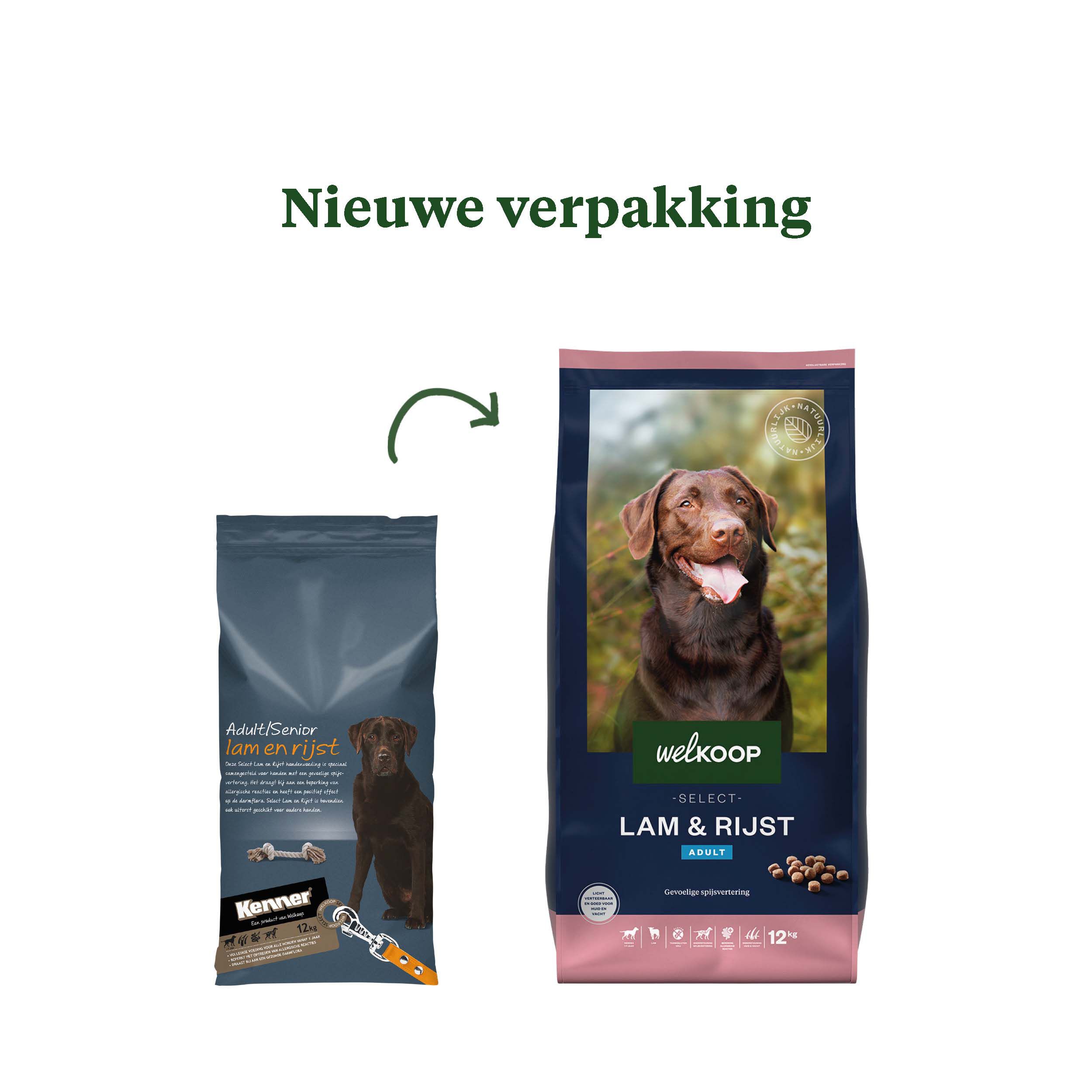 Welkoop Select Adult Krokante brokken - Hondenvoer - 12.00 - lam, rijst