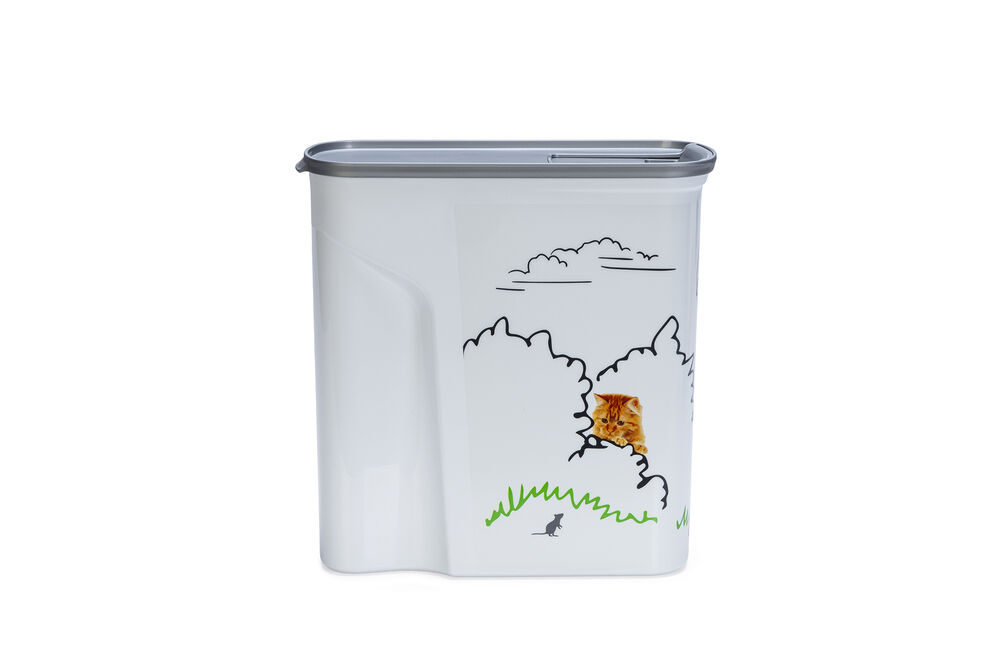 Curver Kat - Voercontainer - 6 l - Wit - 24x28x2 cm