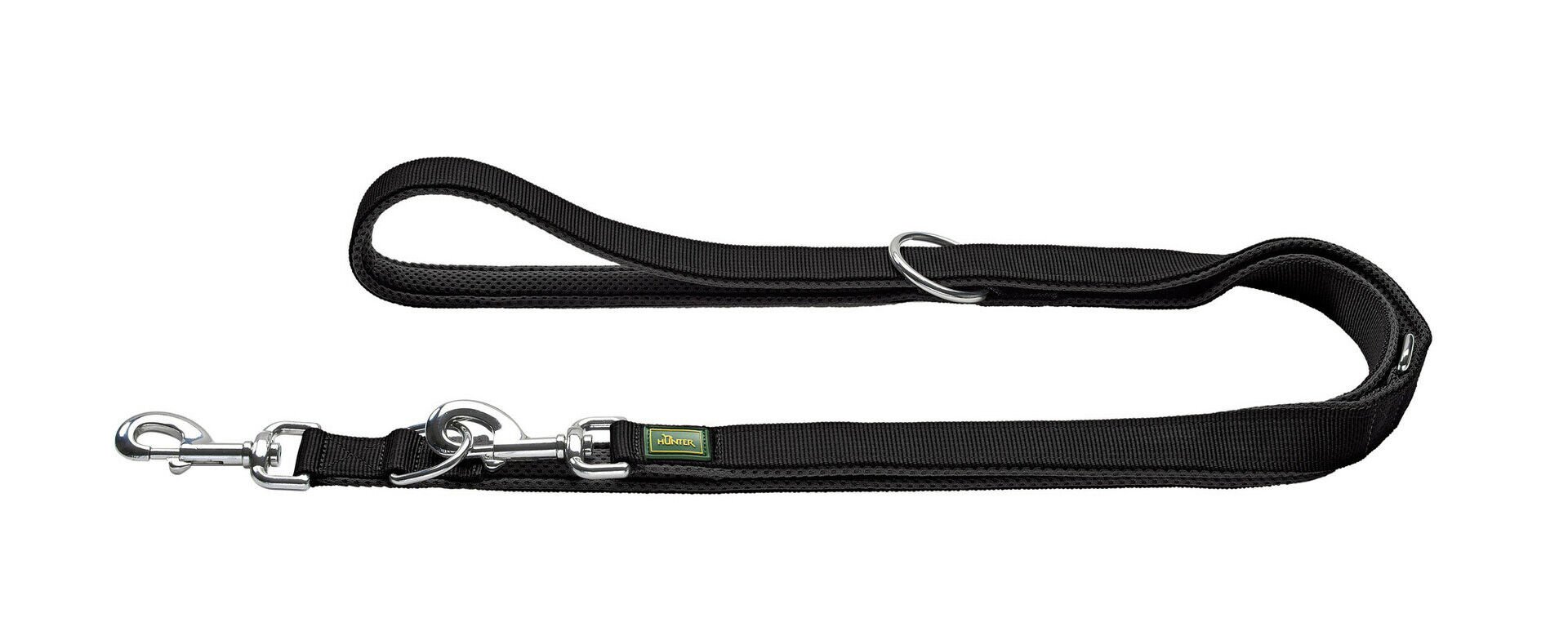 Hunter Divo Up lijn - Hondenriem - 25.00 cm - Zwart - 4.50 cm - 200.00 cm - 2.00 cm