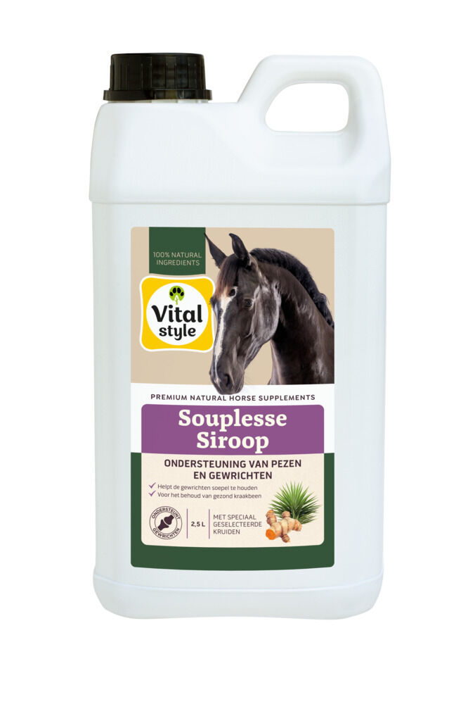 VITALstyle Souplessesiroop - Gewricht & Peessupplement Paard - 2.5 - Can VITALstyle Souplessesiroop - Gewricht & Peessupplement Paard - 2.5 - Can